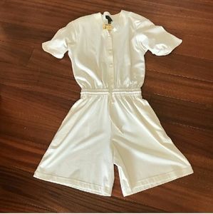 White vintage romper